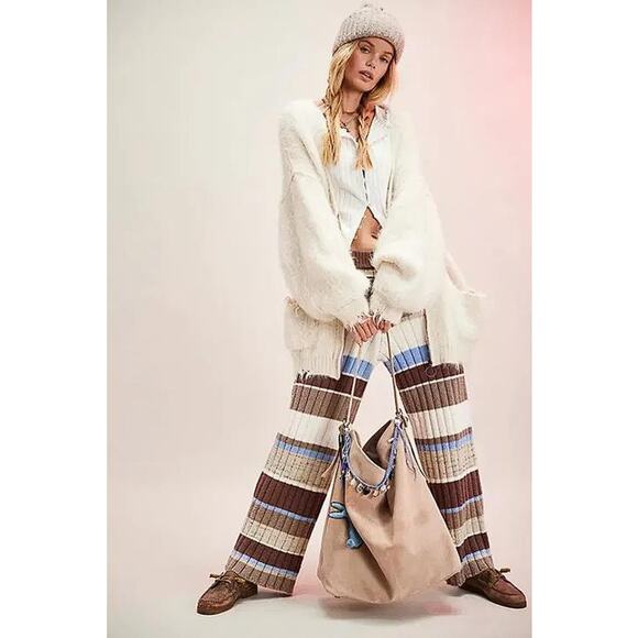 FREE PEOPLE Women's We The Free Teddy Cardi Size S In White Alyssum Combo - Picture 2 of 14